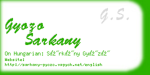 gyozo sarkany business card